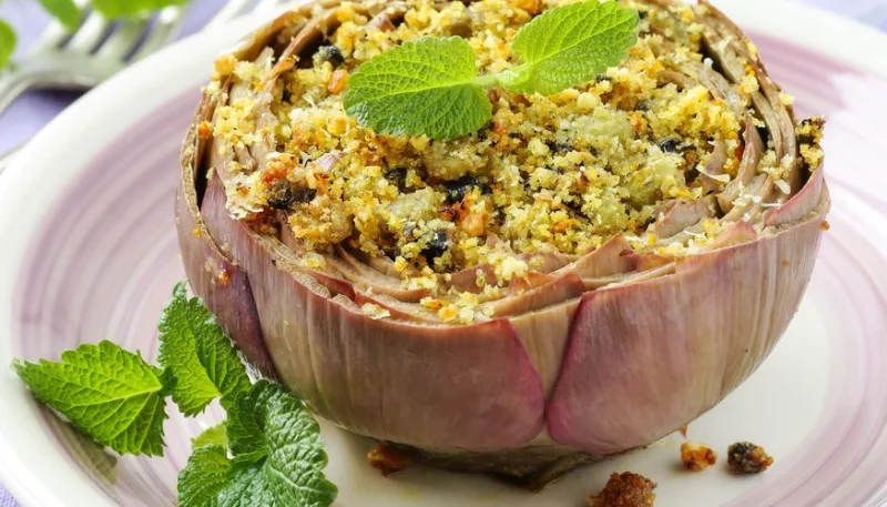 Artichauts farcis au crabe