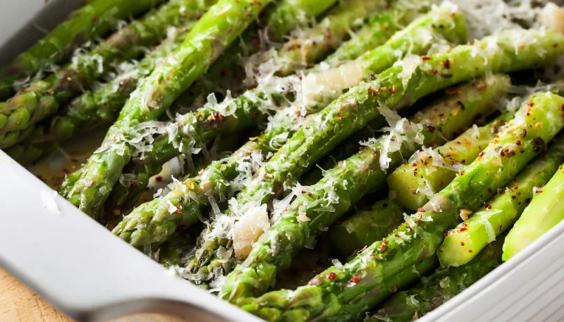 Asperges rôties au parmesan