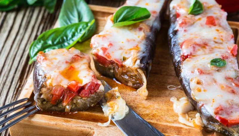 Aubergines farcies au bœuf haché