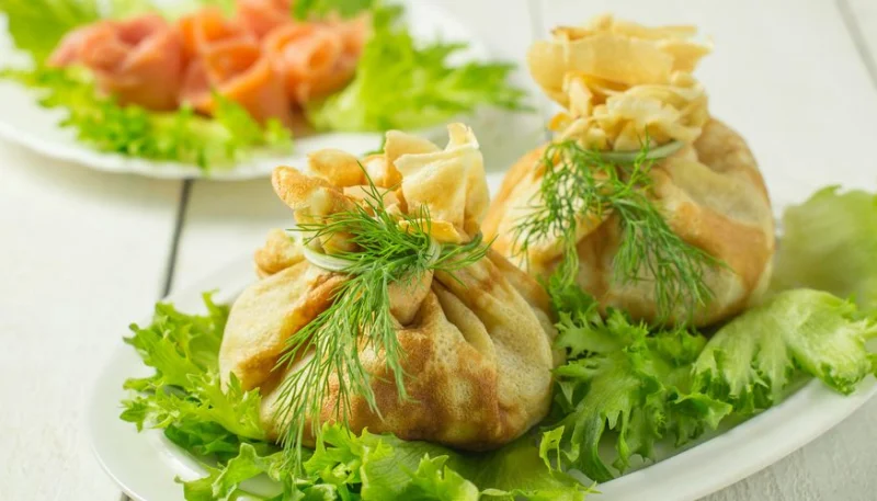 Aumonières de saumon