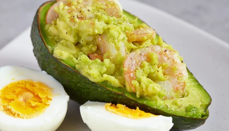 Avocats farcis aux crevettes