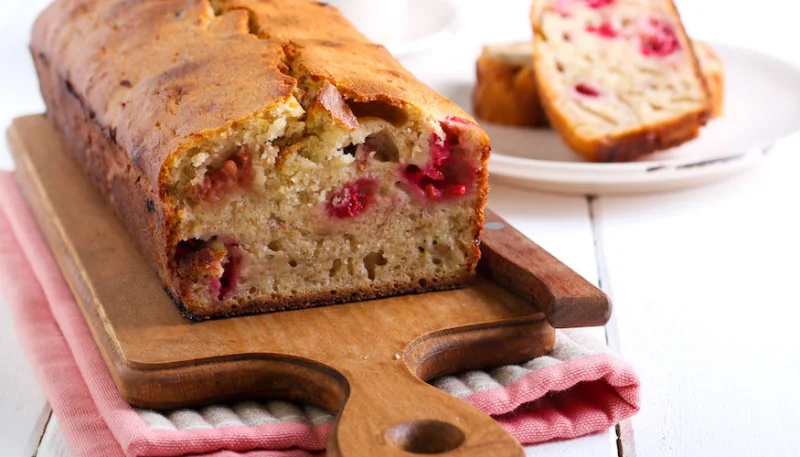 Banana bread aux framboises