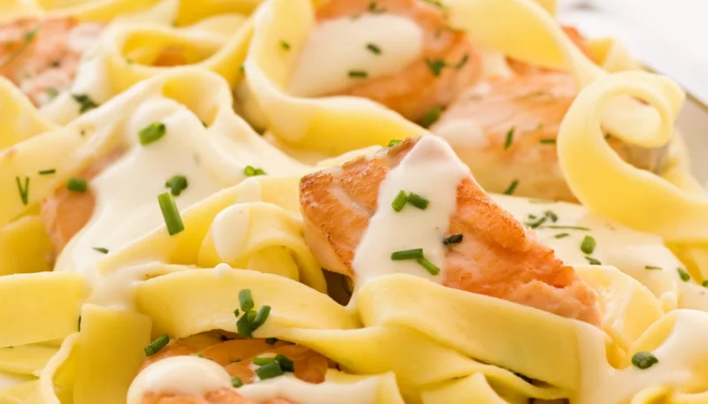 Blanquette de saumon au Roquefort