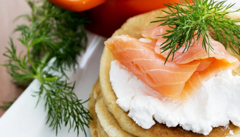 Blinis au saumon fumé