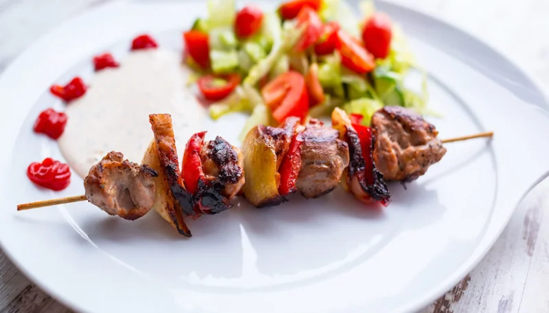 Brochette de magret de canard