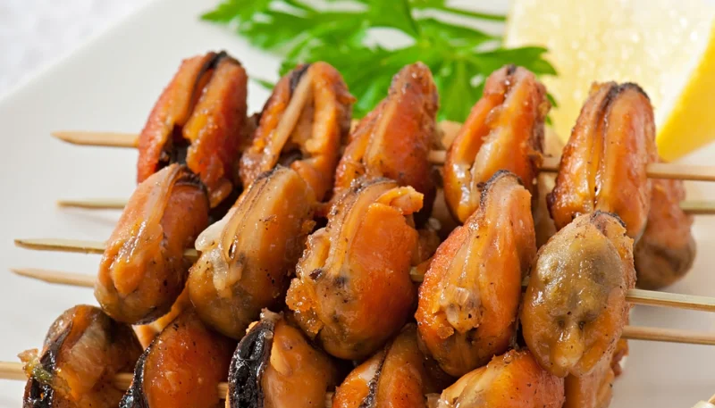 Brochettes de moules