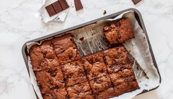 Brownie au chocolat sans matière grasse