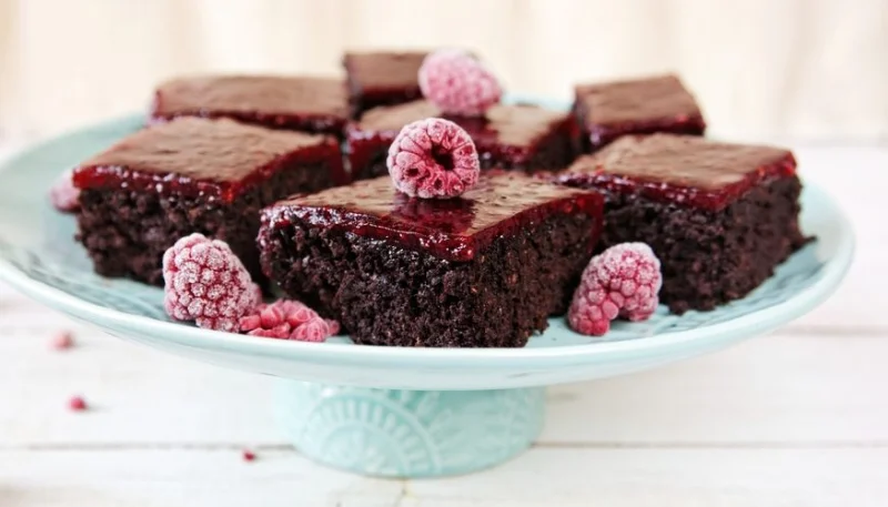 Brownie aux fruits rouges