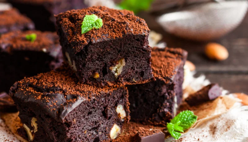 Brownies aux noix et au chocolat au lait