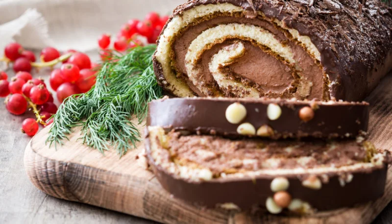 Bûche au chocolat facile