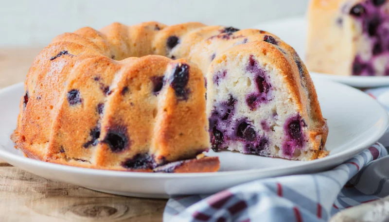 Bundt cake aux myrtilles