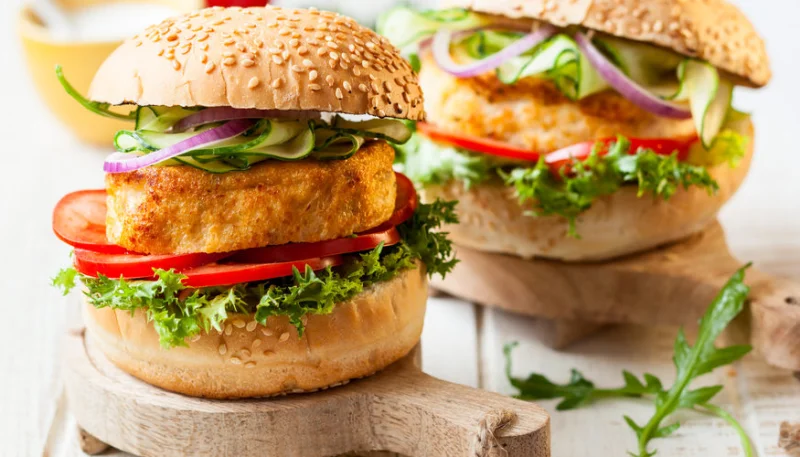 Burgers aux filets de poisson