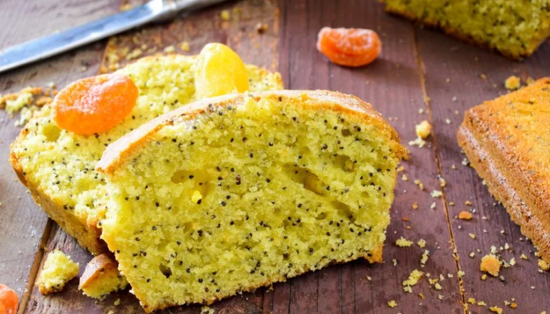 Cake à l'orange et aux graines de pavot
