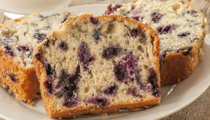 Cake aux myrtilles et citron