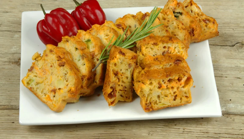 Cake poivron et chorizo