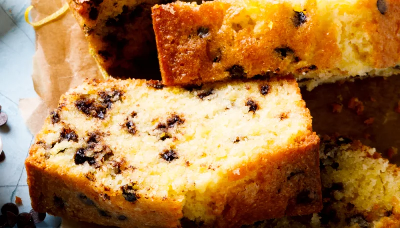 Cake au citron et pépites de chocolat