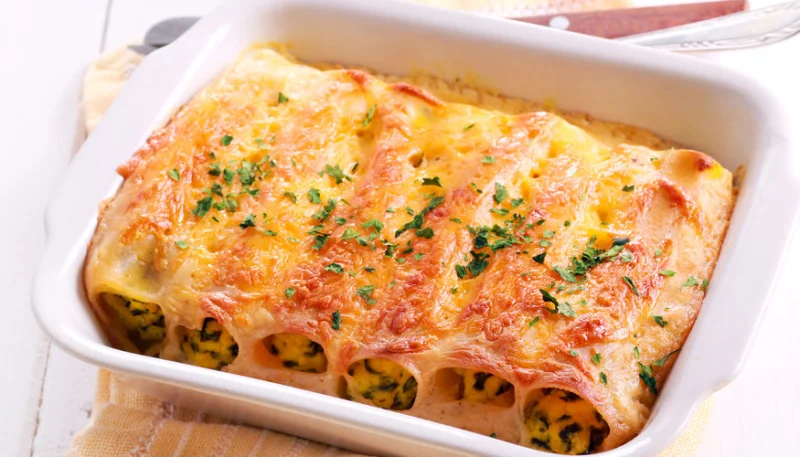 Cannelloni chèvre épinards