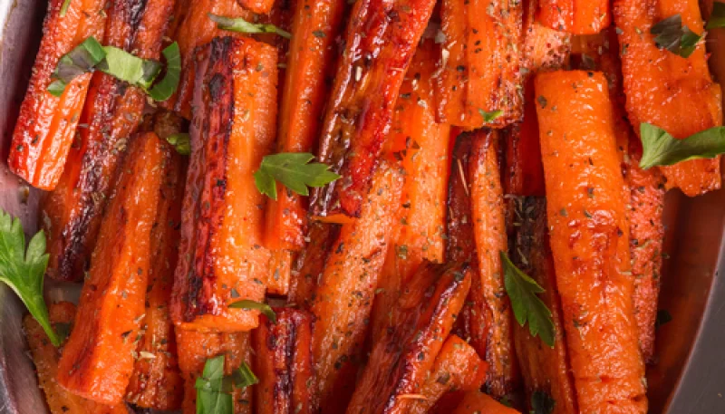 Carottes rôties au miel