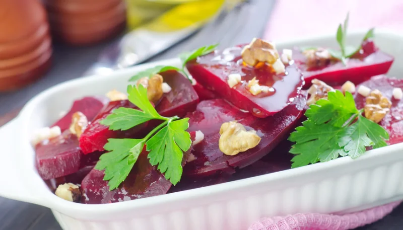 Carpaccio de betteraves au citron