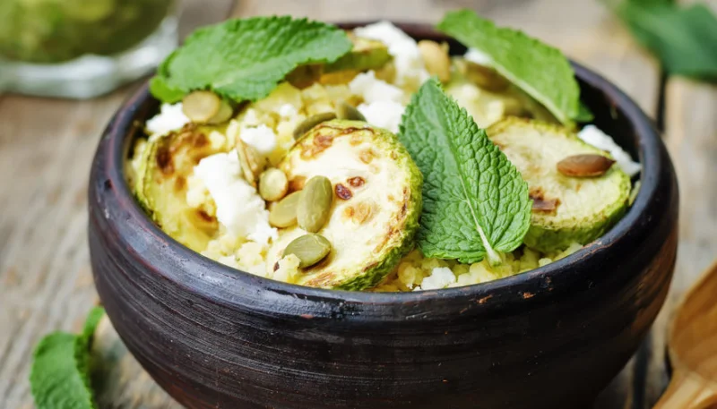 Cassolettes de courgettes au chèvre
