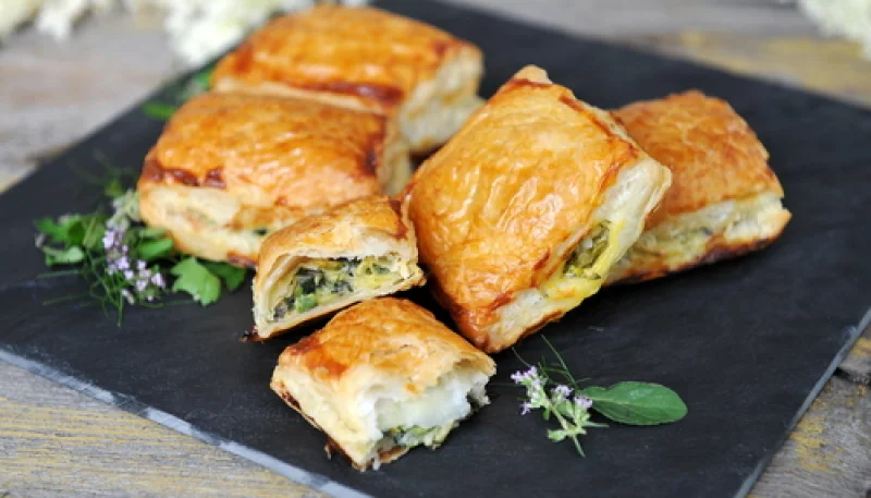 Chaussons courgette saumon