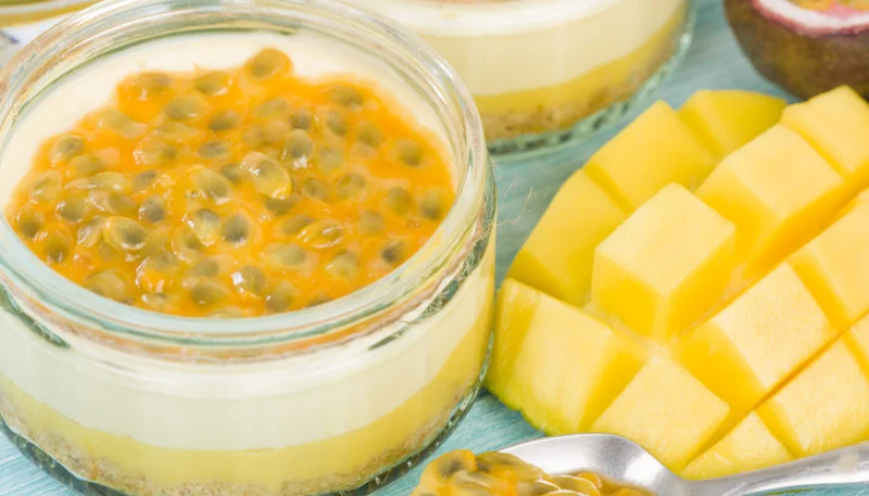 Cheesecake mangue-passion