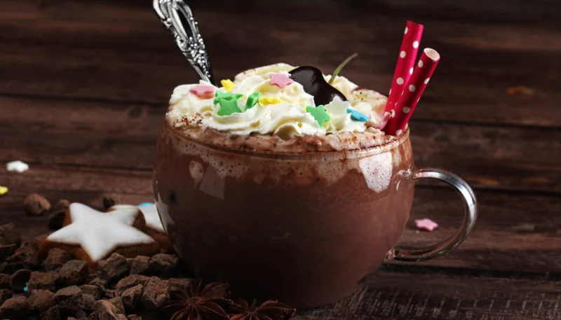 Chocolat chaud aux épices de Noël