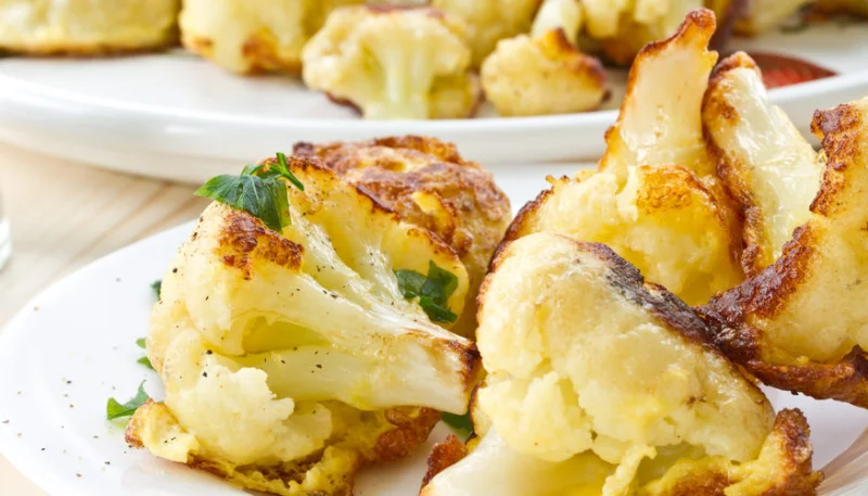 Chou-fleur rôti aux échalotes