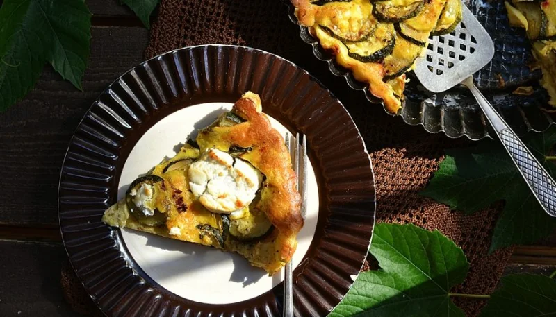 Clafoutis aux courgettes et feta