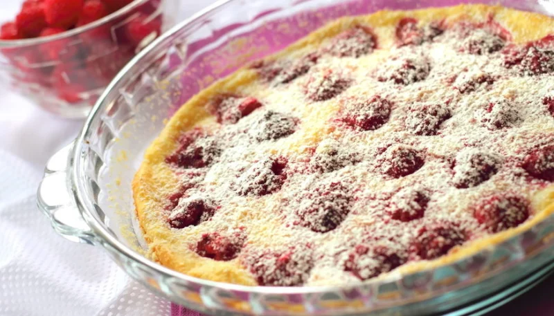 Clafoutis aux framboises