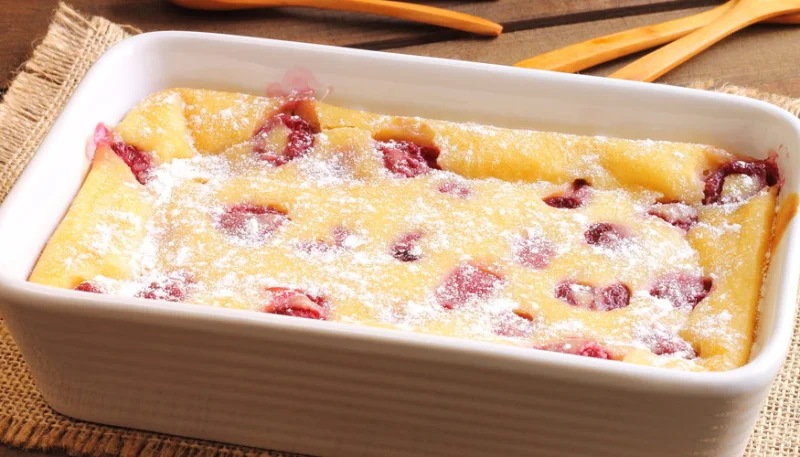 Clafoutis aux fruits rouges et citron