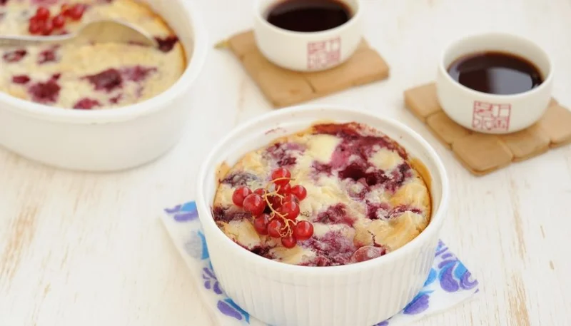 Clafoutis aux groseilles