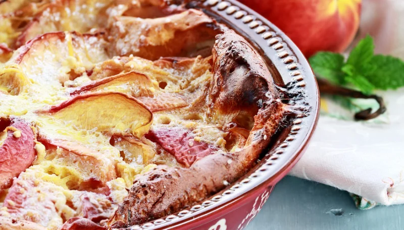 Clafoutis aux pêches