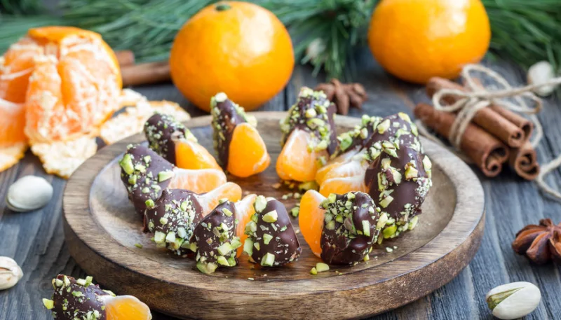 Clémentines choco-pistache