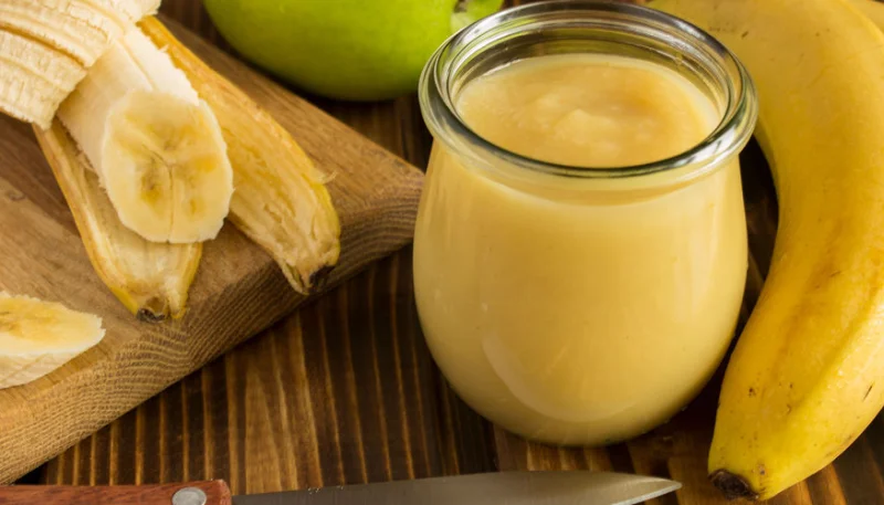 Compote de pommes et bananes