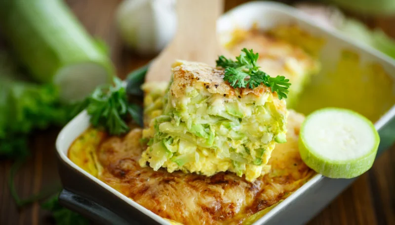 Courgettes gratinées au parmesan
