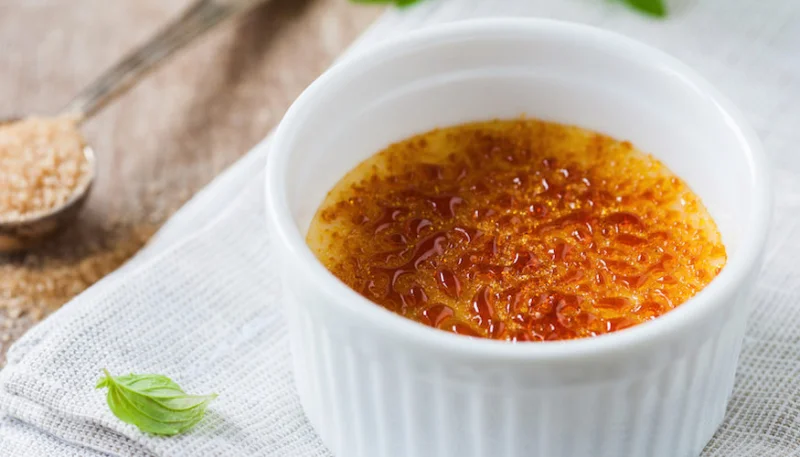 Crème brûlée à la banane