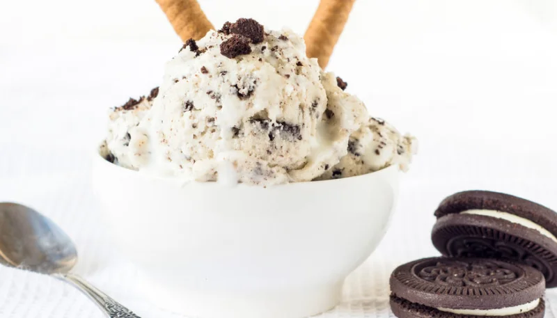 Crème glacée aux Oréo