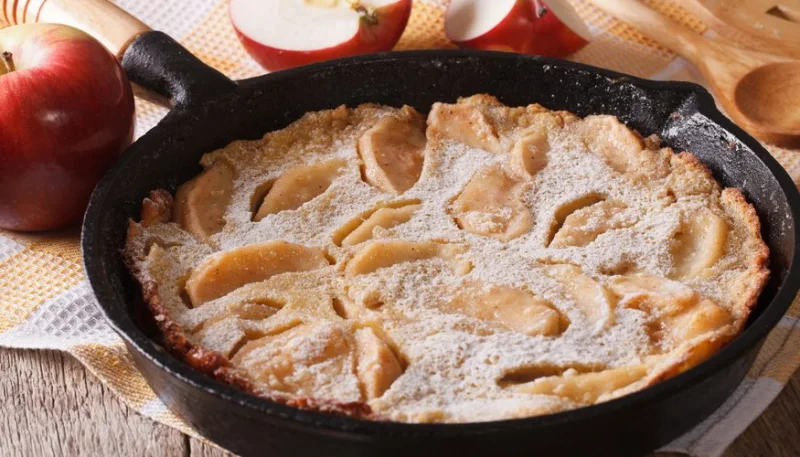 Crêpe épaisse aux pommes