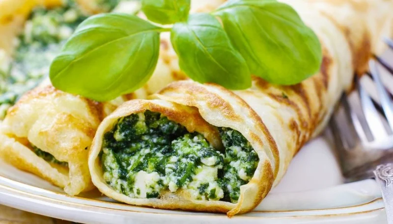 Crêpes épinards ricotta