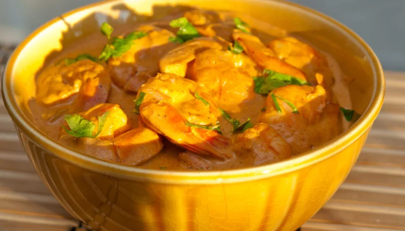 Crevettes korma