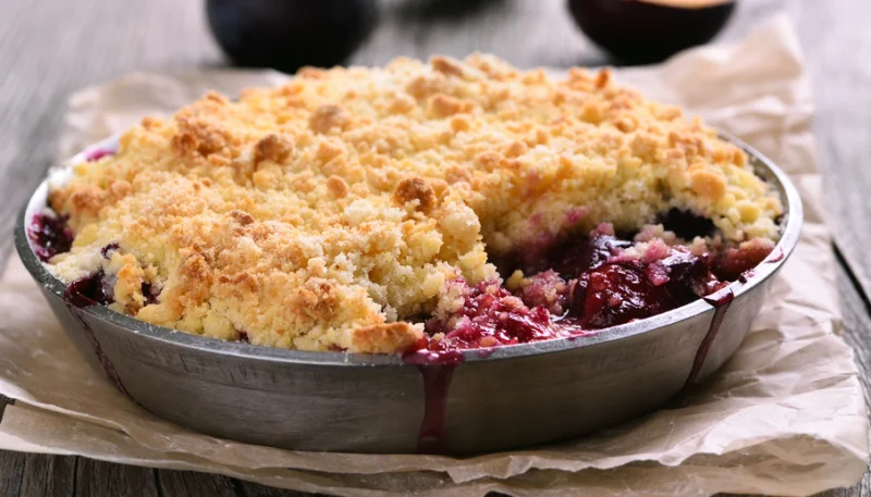 Crumble aux prunes