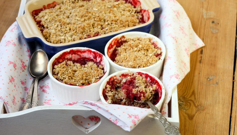 Crumble de fraises