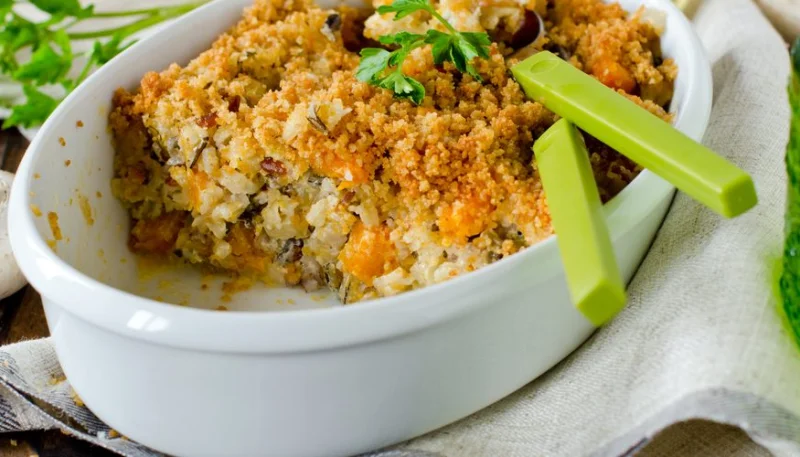 Crumble de poulet à la moutarde