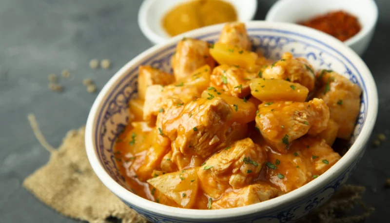 Curry de veau et pommes de terre