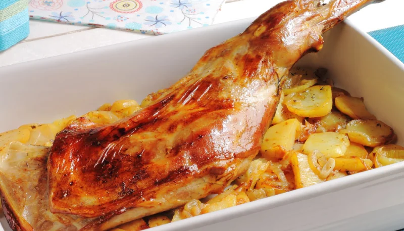 Epaule d'agneau rôtie