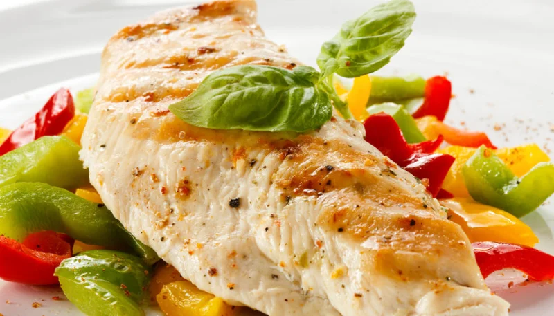 Escalope de poulet aux poivrons