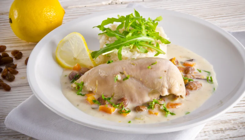 Escalopes aux raisins secs