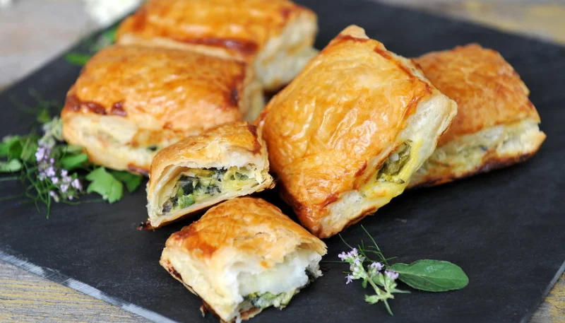 Feuilletés de courgettes et saumon