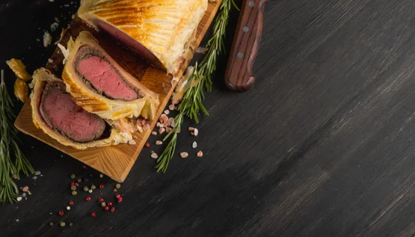 Filet de boeuf en croûte aux champignons